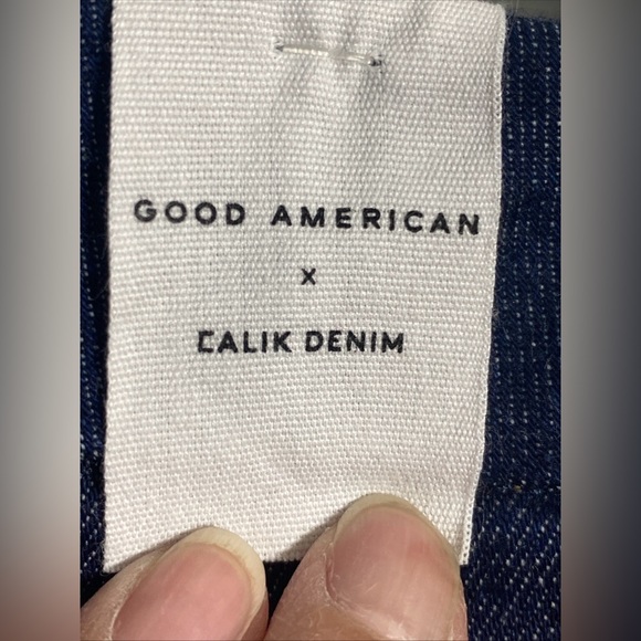 Good American x Calik Denim WOMEN’S DENIM ETHICAL BLUE 04 JEANS Sz 6-12 NEW NWT! - Picture 7 of 9